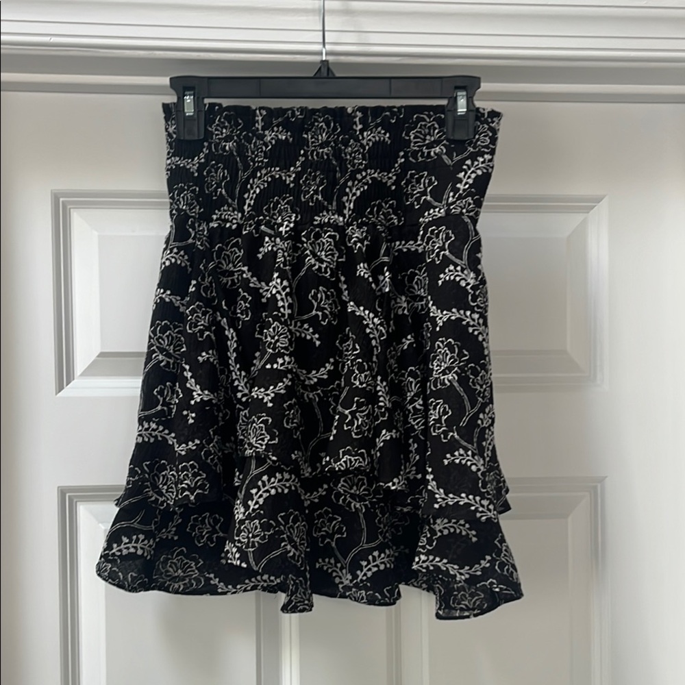A.L.C. Vera Silk Blend Ruffle Skirt